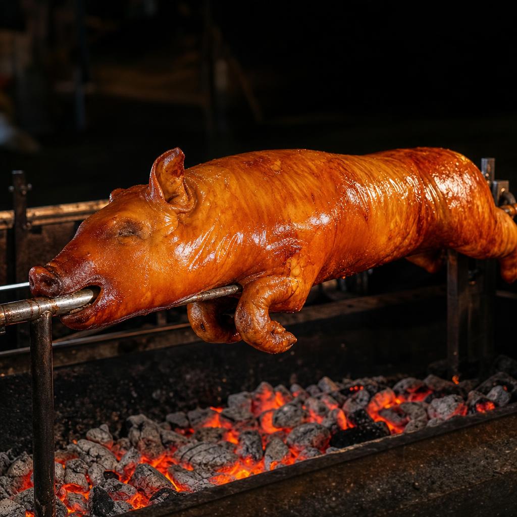 Suckling Pig on the Spit